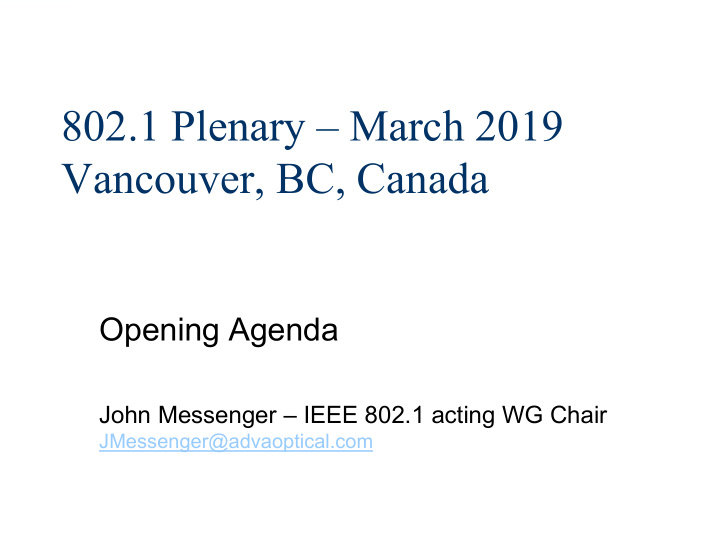 802 1 plenary march 2019 vancouver bc canada