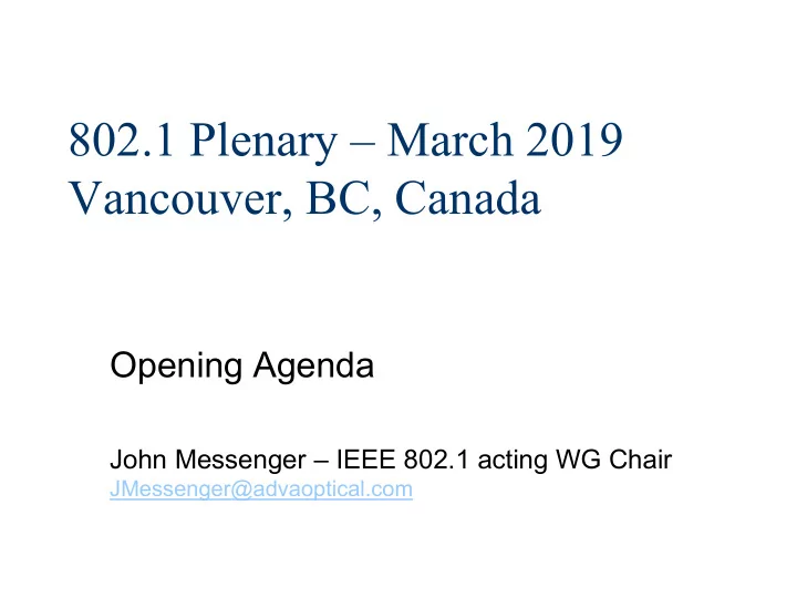 802 1 plenary march 2019 vancouver bc canada