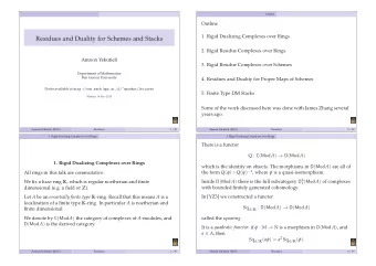 Residues and Duality for Schemes and Stacks  2. Rigid Residue Complexes over Rings  Amnon Yekutieli