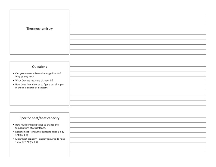 thermochemistry ques ons