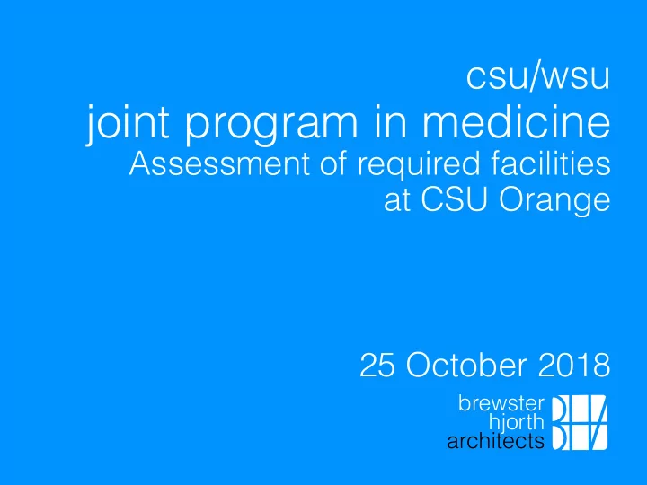 joint program in medicine