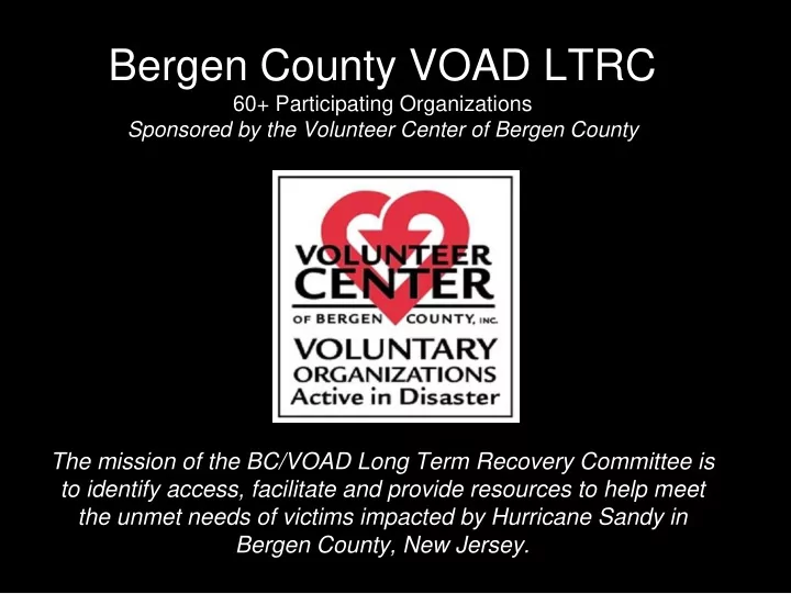 bergen county voad ltrc