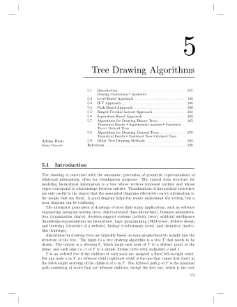5  Tree Drawing Algorithms  5.1 Introduction .................................................  155