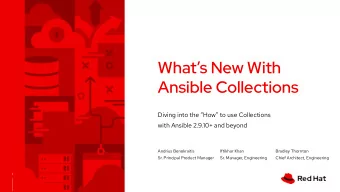 Whats New With  Ansible Collections  Diving into the How to use Collections  with Ansible