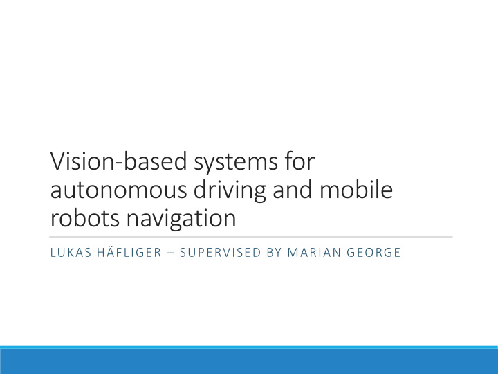 robots navigation