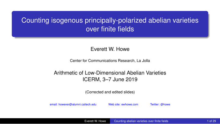 counting isogenous principally polarized abelian