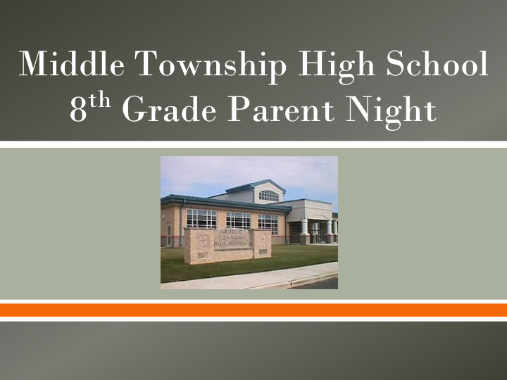 8 th grade parent night