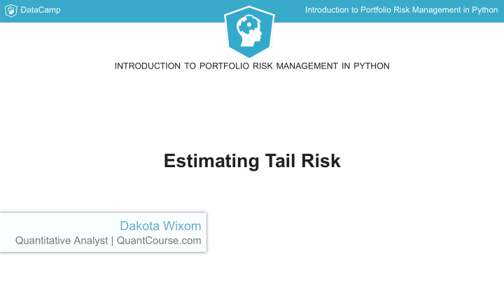 estimating tail risk
