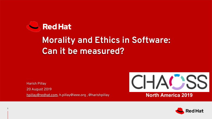 morality and ethics in software can it be measured