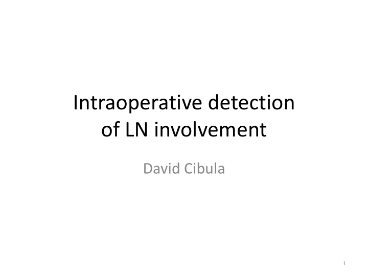 intraoperative detection