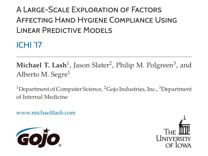 a large scale exploration of factors affecting hand