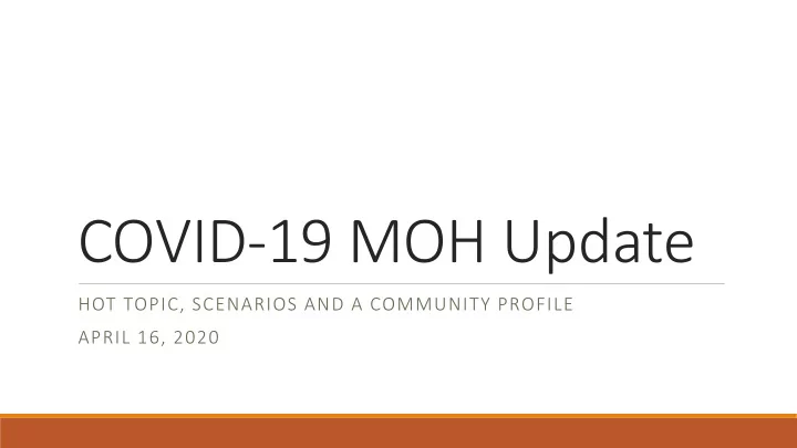 covid 19 moh update
