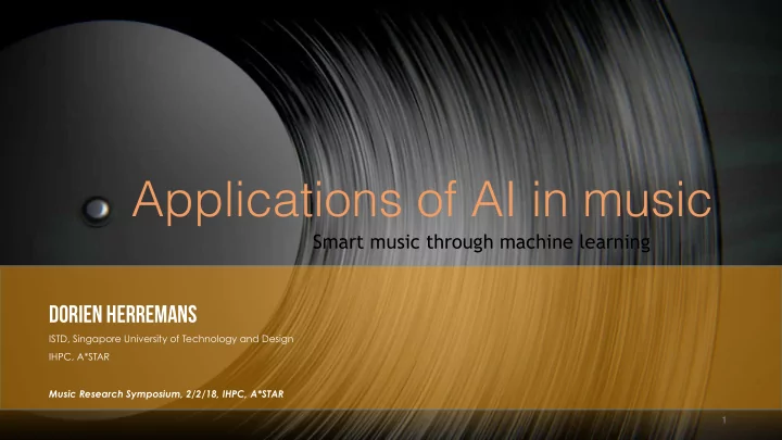 applications of ai in music