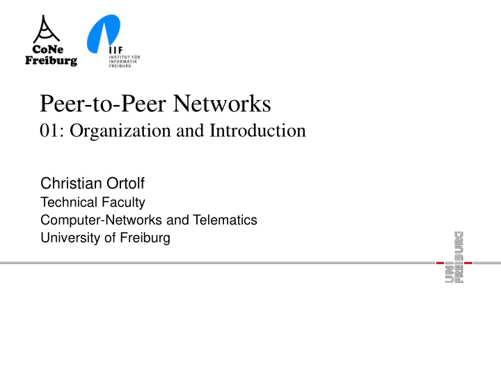 peer to peer networks