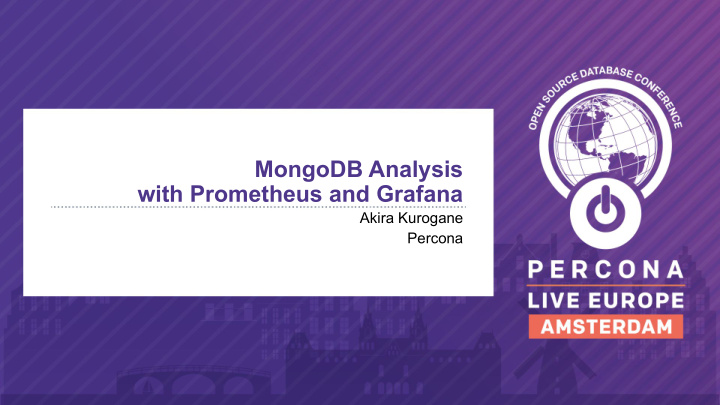 mongodb analysis with prometheus and grafana