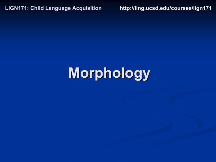 morphology morphology morphology yields words with
