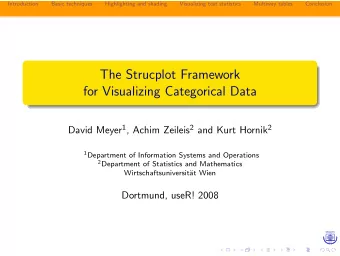 The Strucplot Framework  for Visualizing Categorical Data David Meyer 1 , Achim Zeileis 2 and Kurt