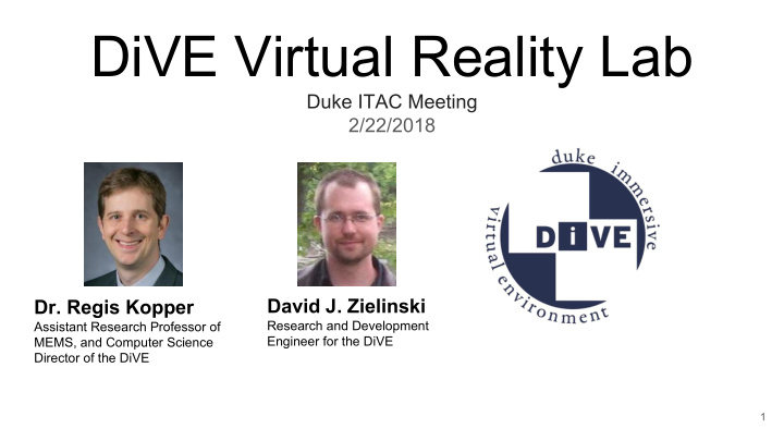 dive virtual reality lab