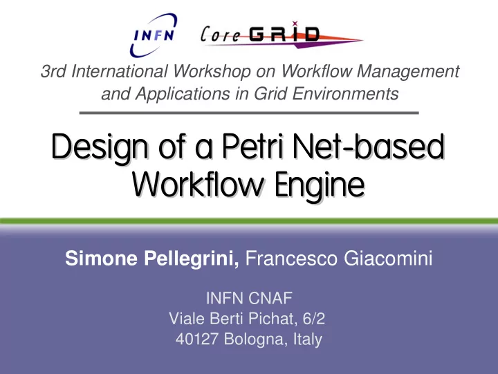 design of a petri net based design of a petri net based