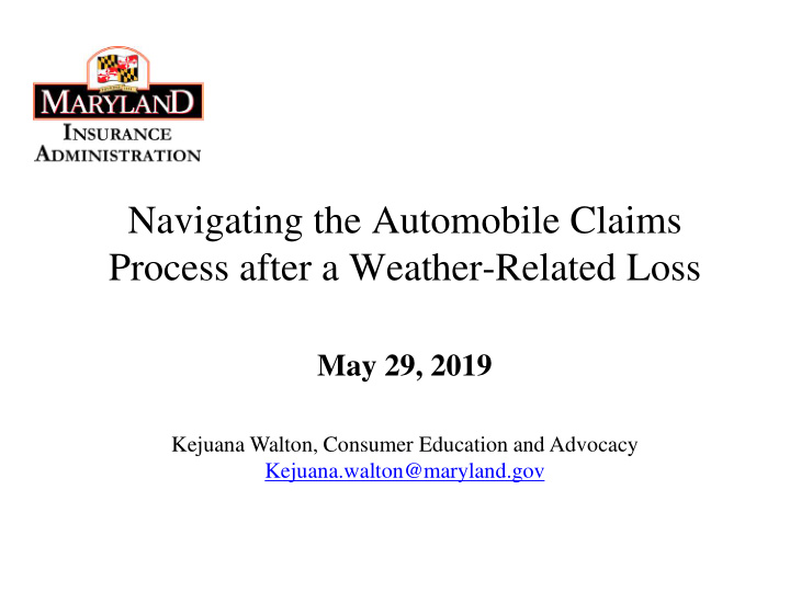 navigating the automobile claims process after a weather