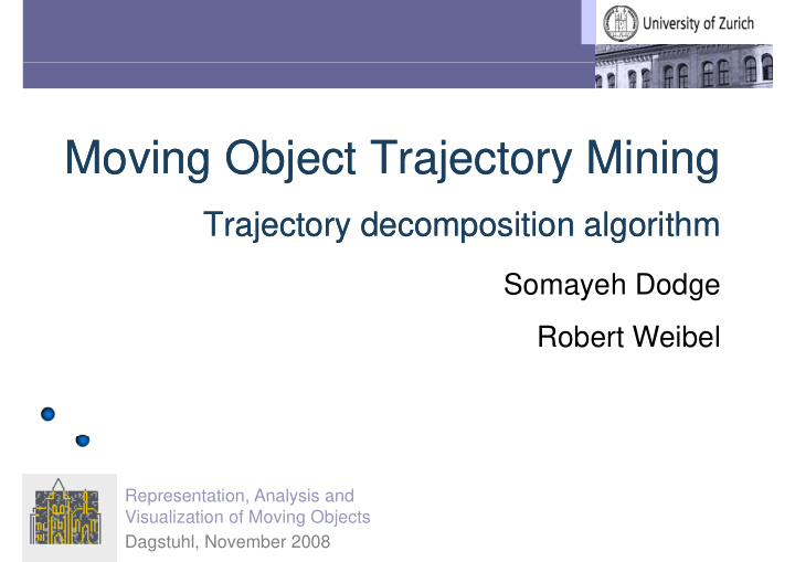 moving object trajectory mining moving object trajectory