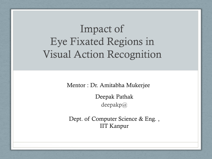 impact of eye fixated regions in