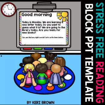 STRESS FREE READING  BLOCK PPT TEMPLATE  T  oday is Monday. We are learning a  new letter today. Do