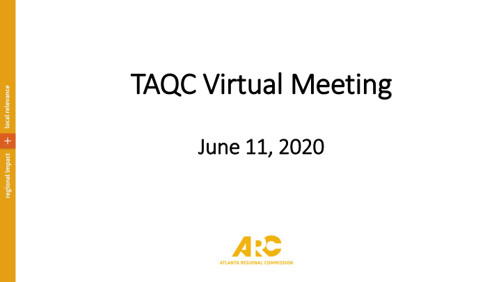 taqc virtual meeting