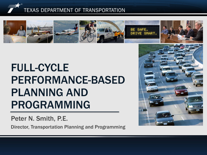 full cycle performance based planning and programming