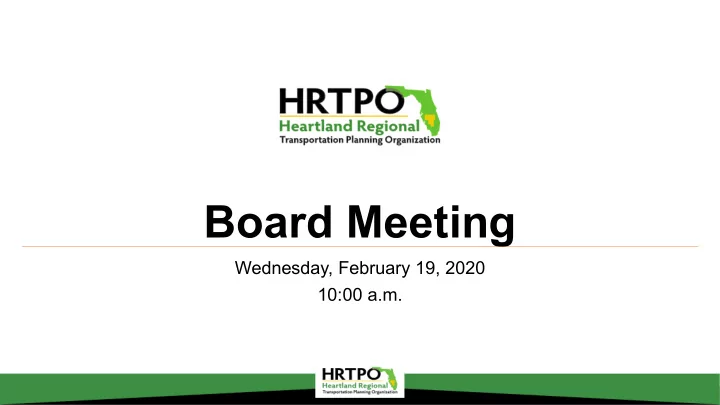 board meeting