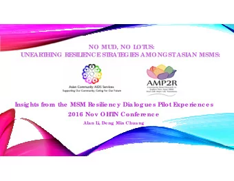 NO MUD, NO L  OT  US:  UNE  AR  T  HING R  E  SIL  IE  NCE  ST  R  AT  E  GIE  S AMONGST  ASIAN