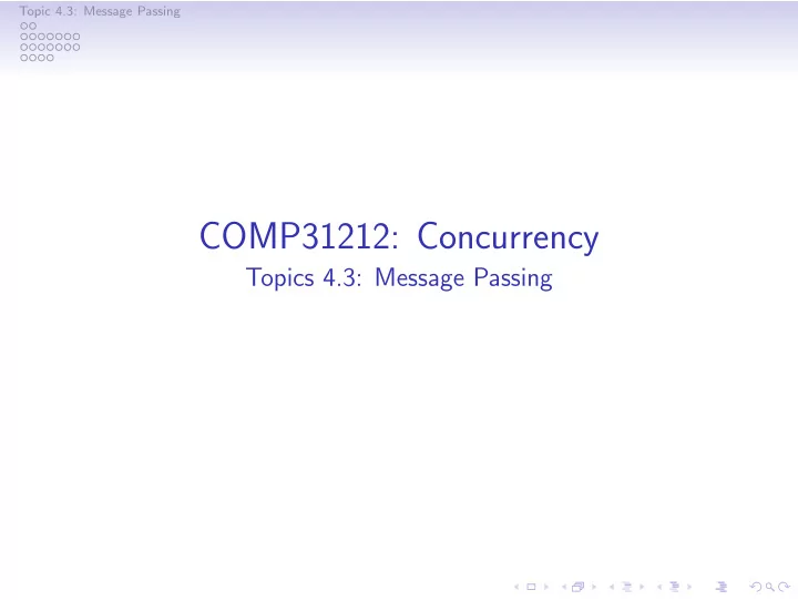 comp31212 concurrency