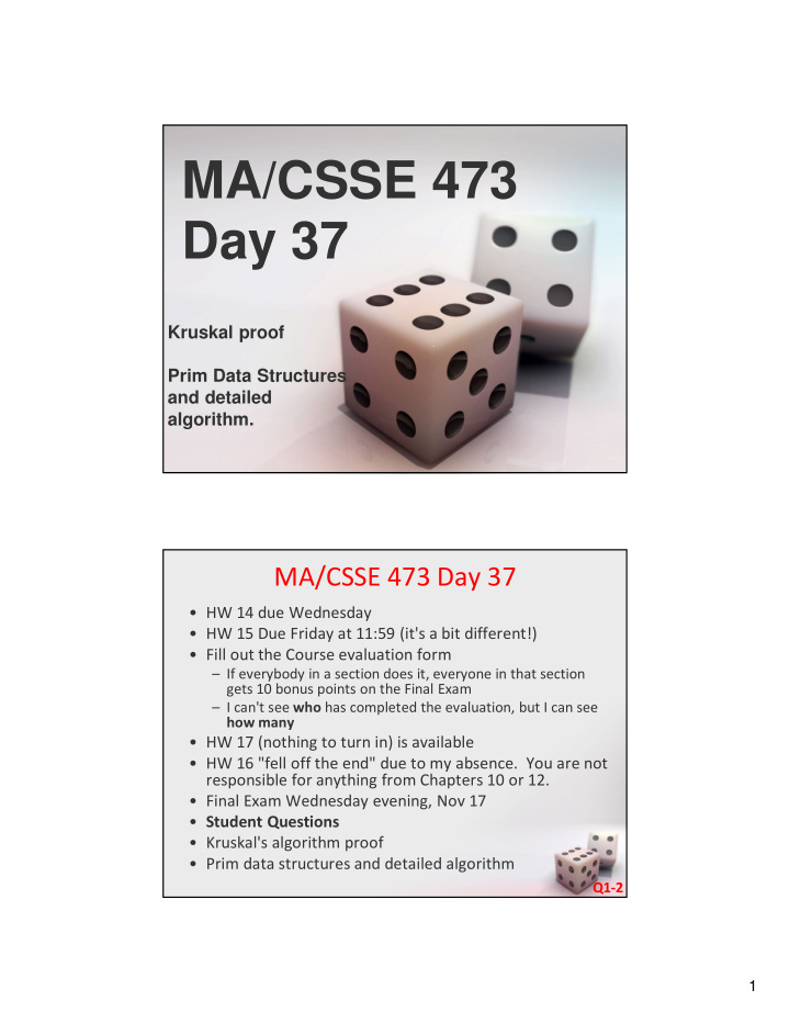 ma csse 473 day 37