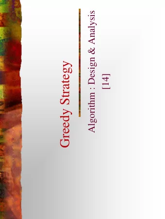 Greedy Strategy  [14]  In the last class  Undirected and Symmetric Digraph  UDF Search