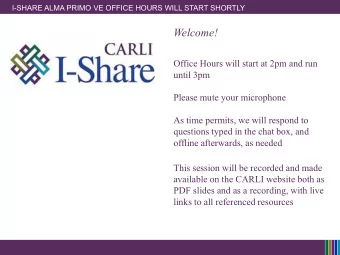 Welcome!  Office Hours will start at 2pm and run  until 3pm  Please mute your microphone  As time