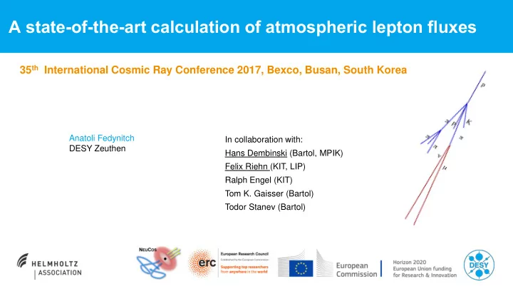 a state of the art calculation of atmospheric lepton