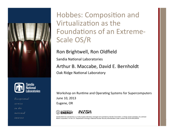 hobbes composi on and virtualiza on as the founda ons of