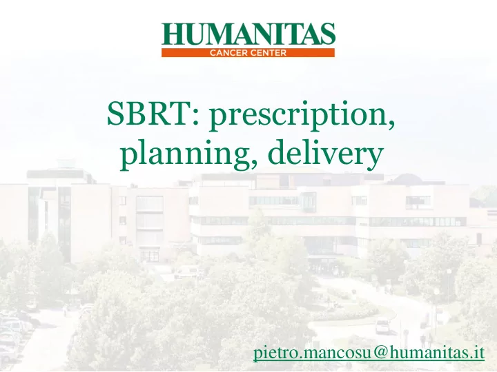 planning delivery