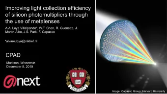 Improving light collection efficiency  of silicon photomultipliers through  the use of metalenses
