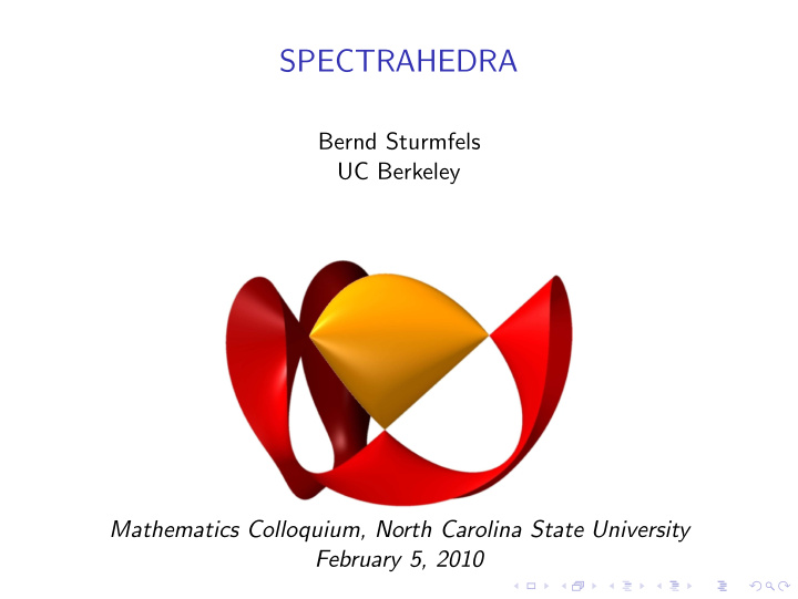 spectrahedra