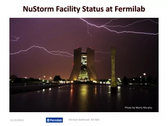 11/21/2013  Location of Facility  Primary Beamline  MI  Abort Line Reconfiguration