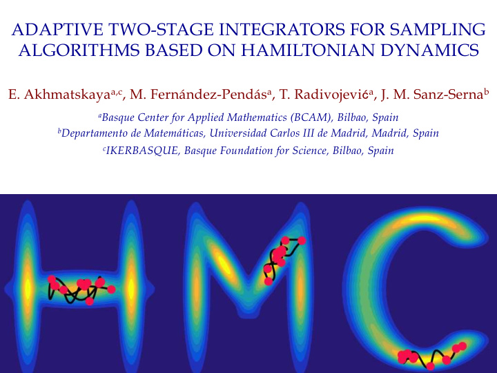 adaptive two stage integrators for sampling algorithms