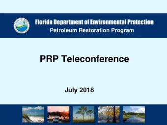 PRP Teleconference  July 2018  ATC Teleconference Agenda  1. Update on the renewal of the PRP
