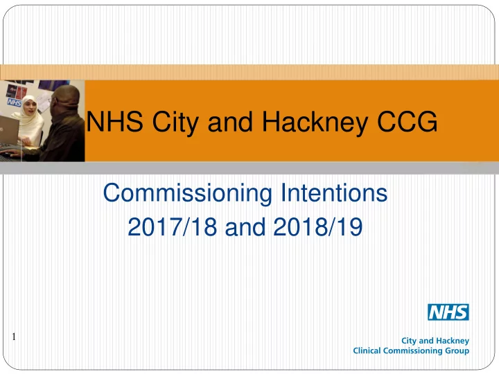 nhs city and hackney ccg