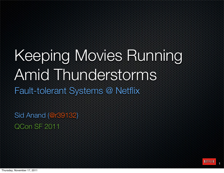 keeping movies running amid thunderstorms