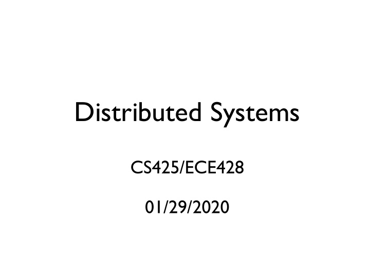 distributed systems