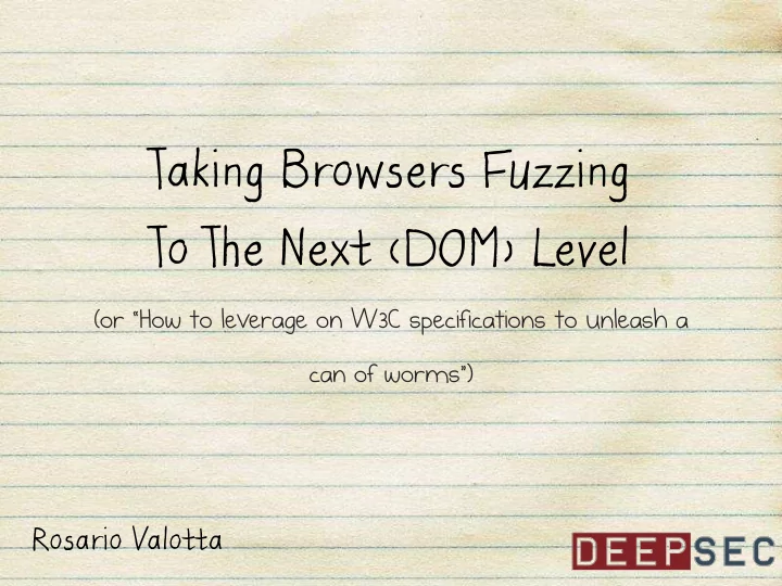 to the next dom level