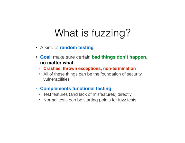what is fuzzing