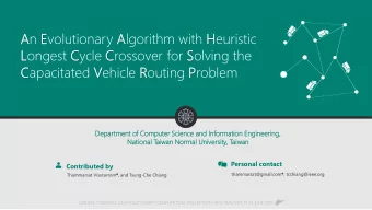 Longest Cycle Crossover for Solving the  Capacitated Vehicle Routing Problem  Depar  artment  ment