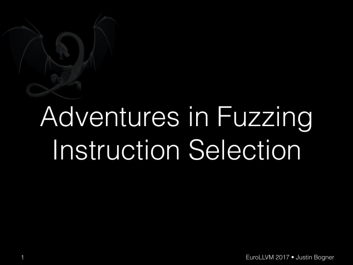 adventures in fuzzing instruction selection